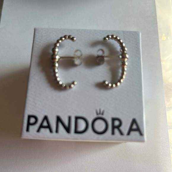 Pandora pierced stud cuff earrings - Picture 1 of 6